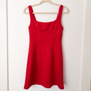 NWT Hello Molly‎ Red Sleeveless Mini Dress Sz M Bodycon Going Out Cocktail Party